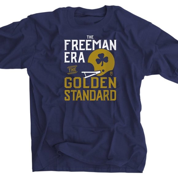The Freeman Era The Golden Standard T-Shirt Marcus Freeman Notre Dame - Picture 1 of 1